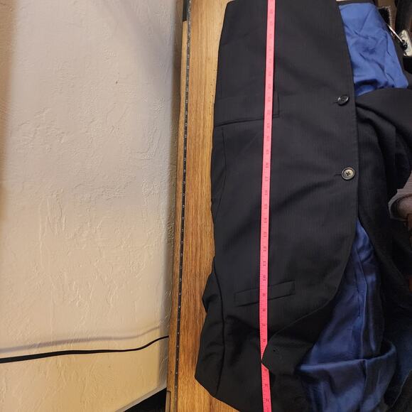 John Varvatos Men's 42L Wool Navy Jacket Made in Portugal RN 90736 - Picture 9 of 12